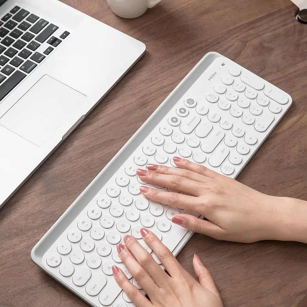 Клавиатура беспроводная Xiaomi MiiiW AIR85+ Bluetooth Dual Mode (MWBK01) White - фото 3