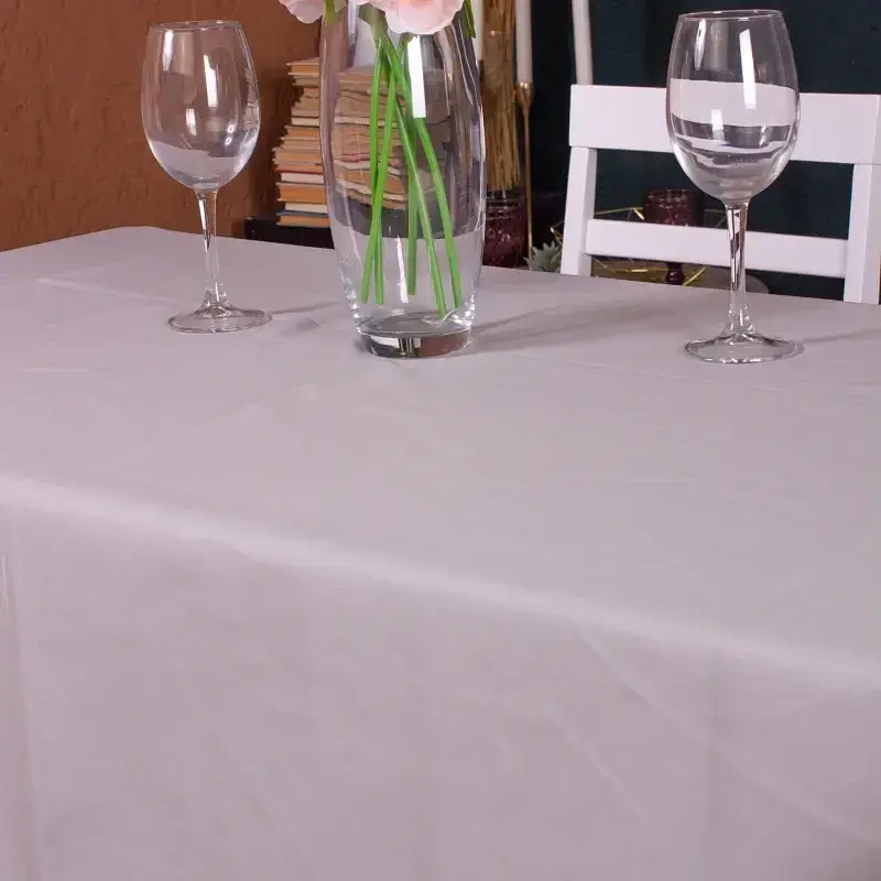 Скатертина MirSon №001 Light Gray Strong 130х100 см світло-сіра - фото 3