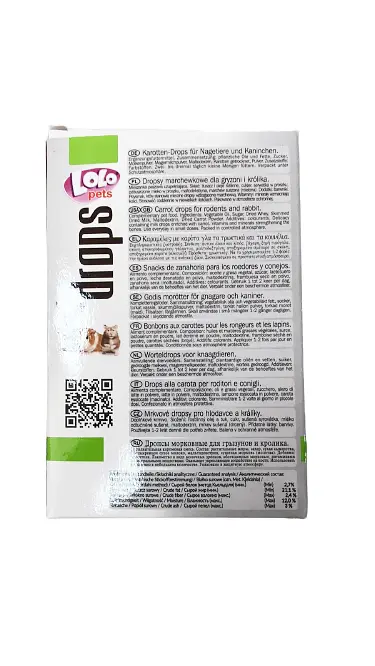 Ласощі для гризунів та кролика Lolo Pets Дропси горіхові 75 гр LO-71033 - фото 3