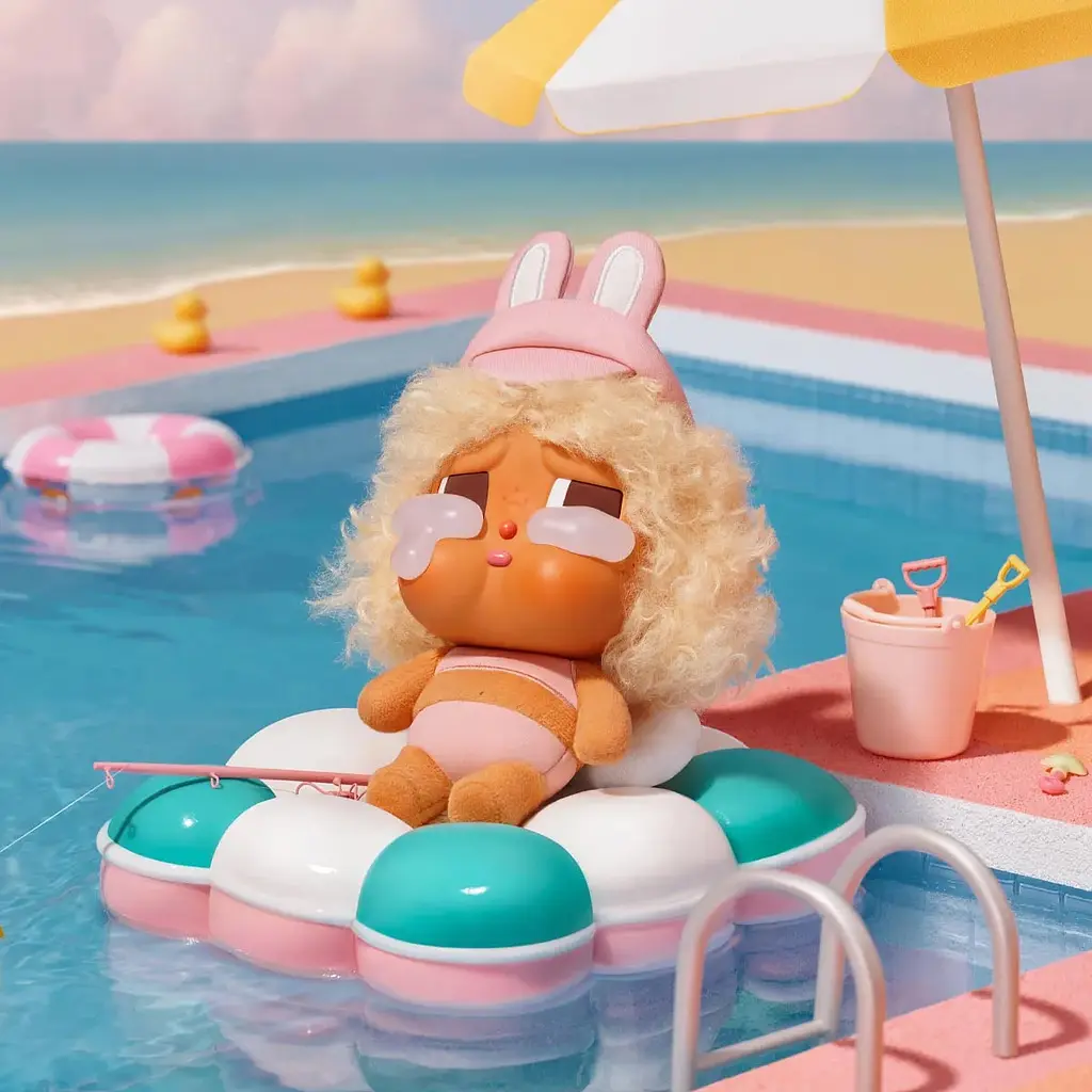 Колекційна м'яка іграшка-сюрприз Pop Mart Crybaby Vacation Mode On (CBVM-01) - фото 4