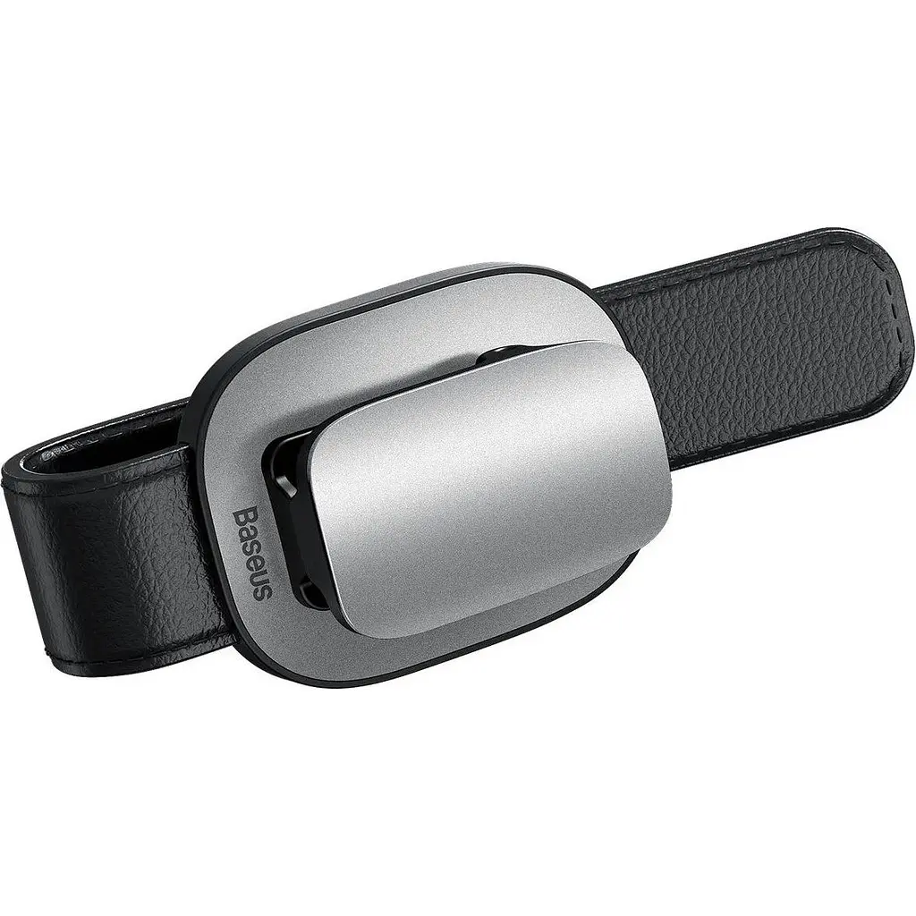 Автотримач для окулярів Baseus Platinum Vehicle Eyewear Clip Clamping Type Silver (ACYJN-B0S) - фото 3