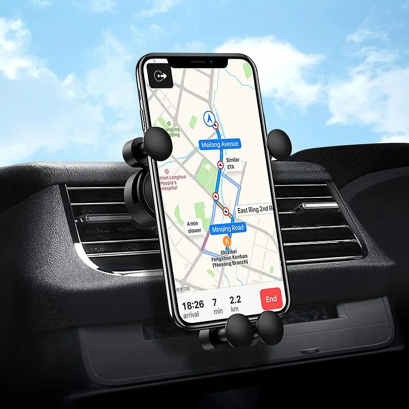 Держатель Borofone Eddie air outlet gravity in-car holder BH19 - фото 4