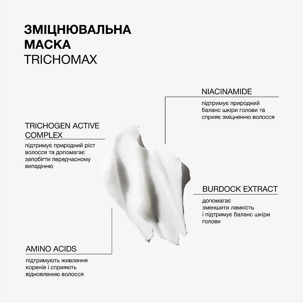 Маска для волосся Triology. Trichomax зміцнювальна для схильного до ламкості та випадіння 330 г - фото 3