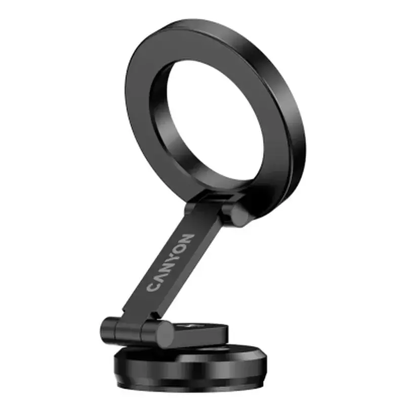 Універсальний автотримач Canyon Magnetic phone holder OnGrip 10 aluminum Black (CNS-CCHM10) - фото 4