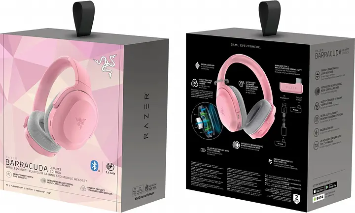 Наушники геймерские Razer Barracuda Quartz (RZ04-03790300-R3M1) - фото 9