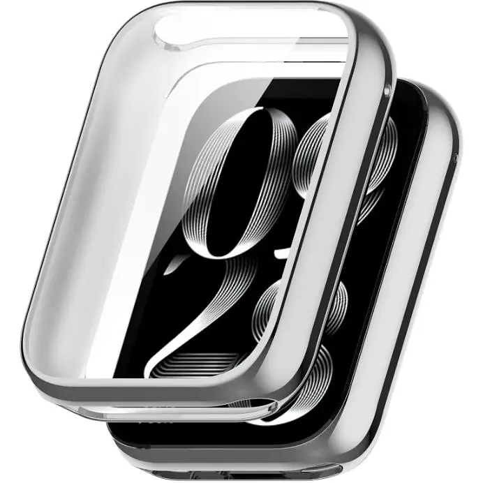 Чехол-накладка DK Silicone Face Case для Xiaomi Mi Band 8 Pro (silver) - фото 3