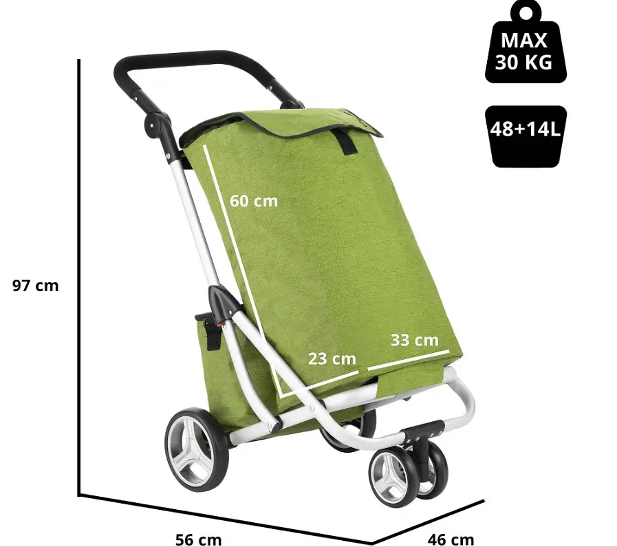 Сумка-візок ShoppingCruiser 3 Wheels Green (650071) - фото 3