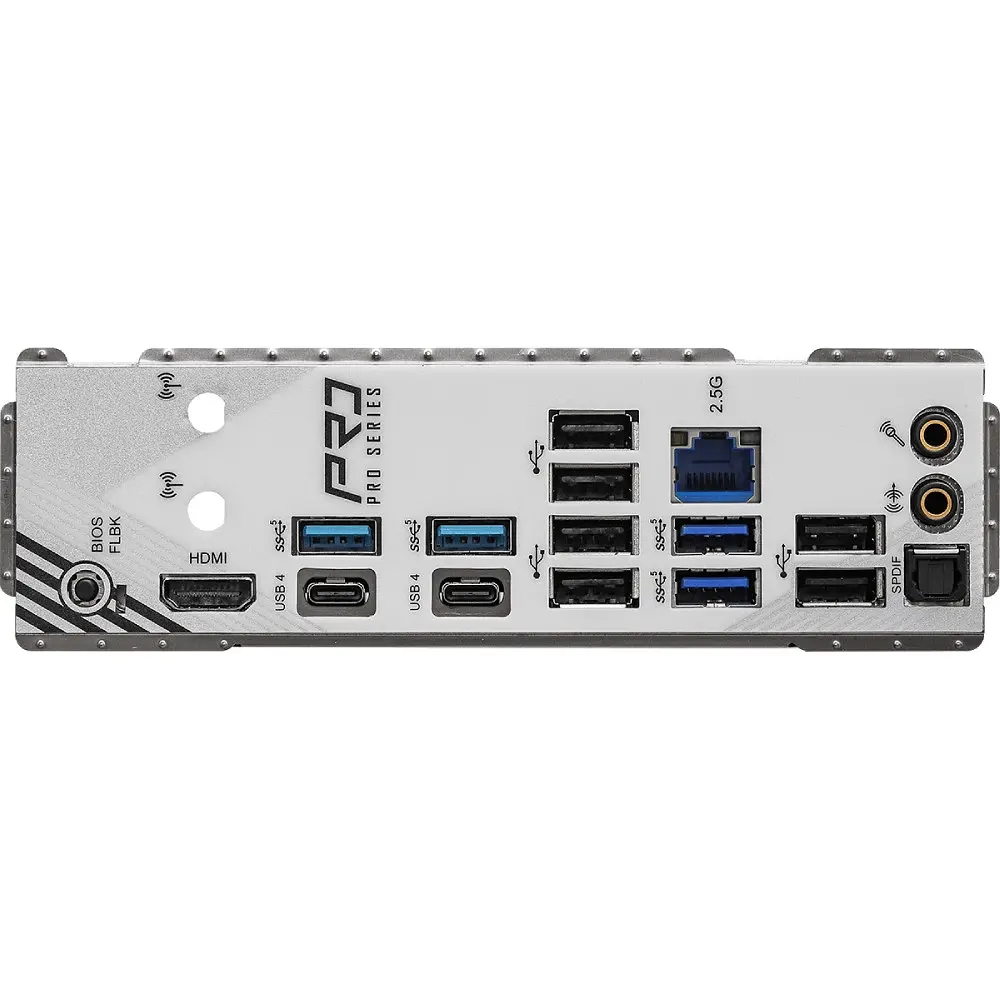 Материнська плата ASRock X870 PRO RS (AM5/X870, 4xDDR5, 2xPCIex16, HDMI/USB4, 4xSATA, 3xM.2, 2.5GLan, ATX) - фото 4