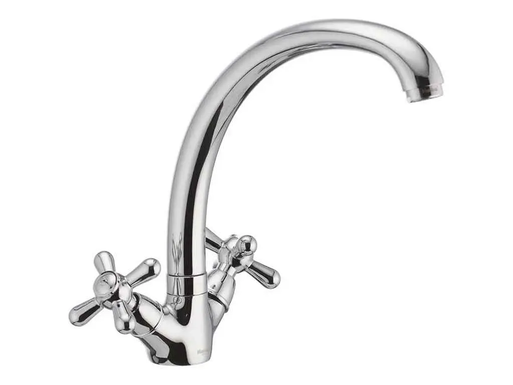 Змішувач HAIBA на мийку хром DOMINOX 273 ГАЙКА