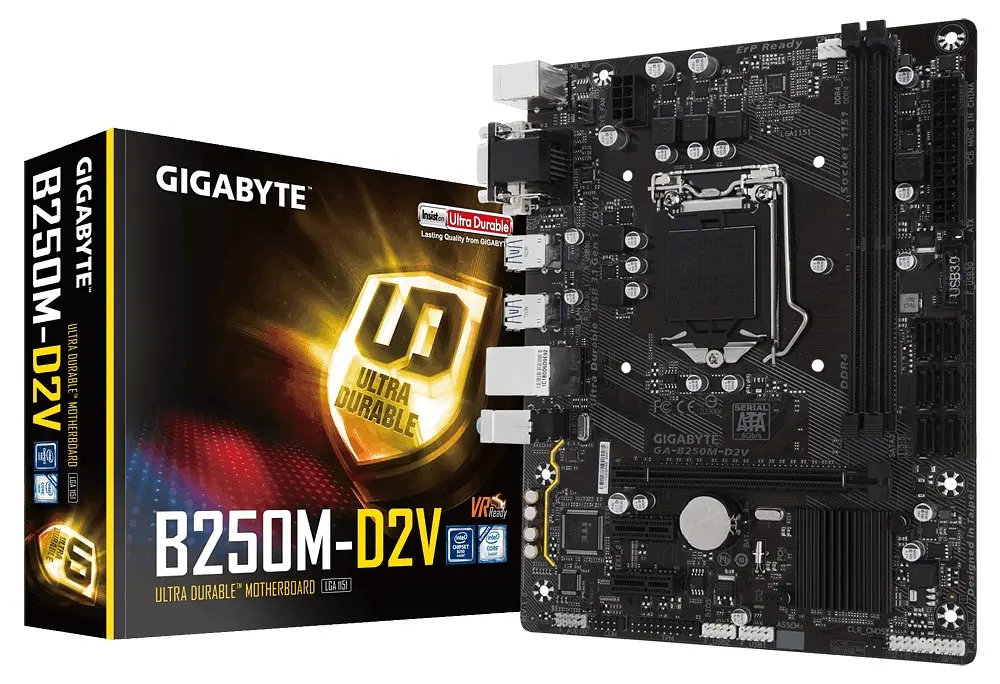 Материнська плата Gigabyte GA-B250M-D2V (GA-B250M-D2V) Б/В