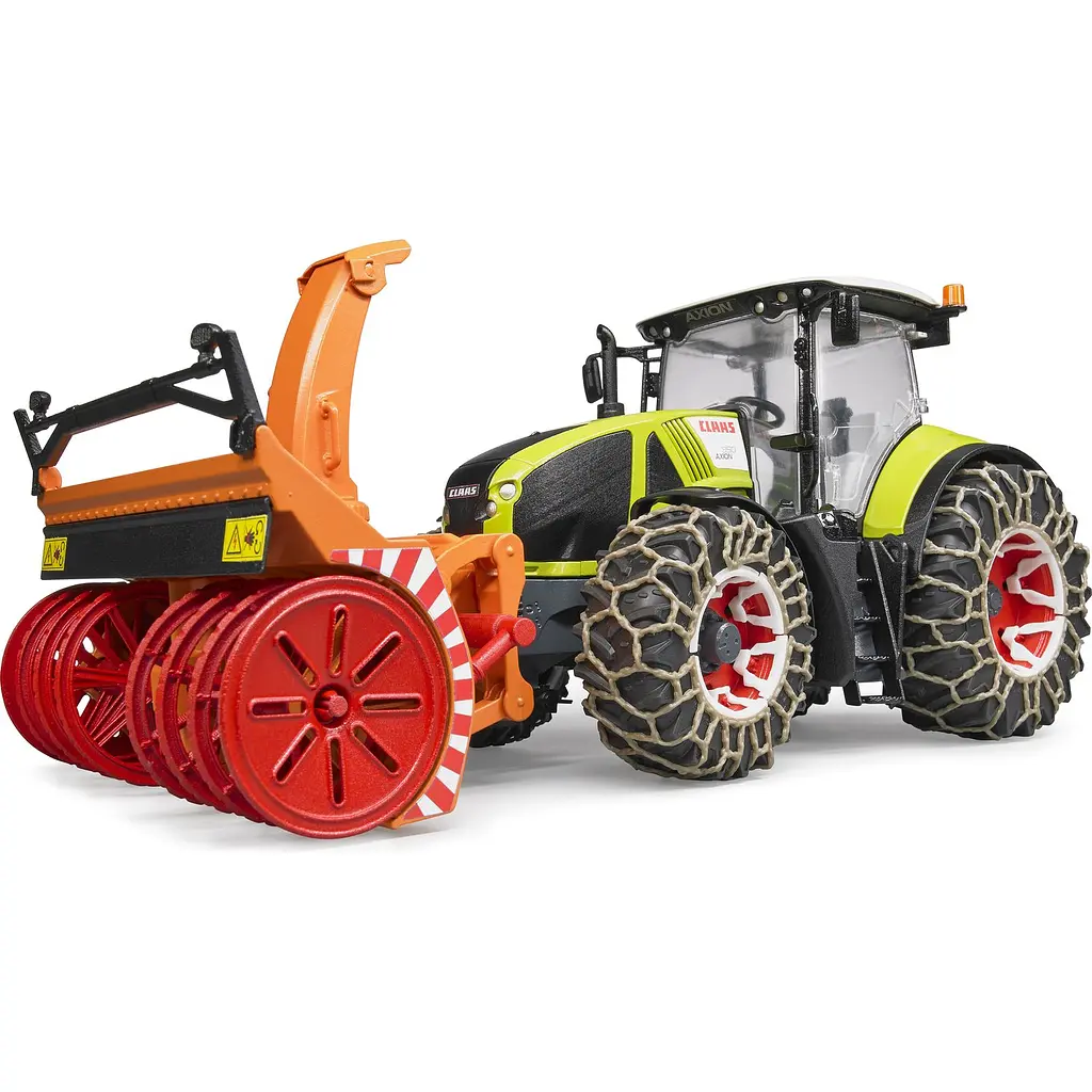 Игрушечная машинка Bruder Трактор Claas Axion 950 для уборки снега 1:16 (03017) - фото 4