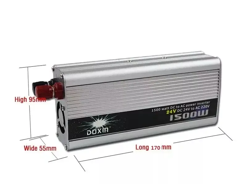 Универсальный автомобильный инвертор UKC 12V/220V 1500W преобразователь напряжения - фото 2