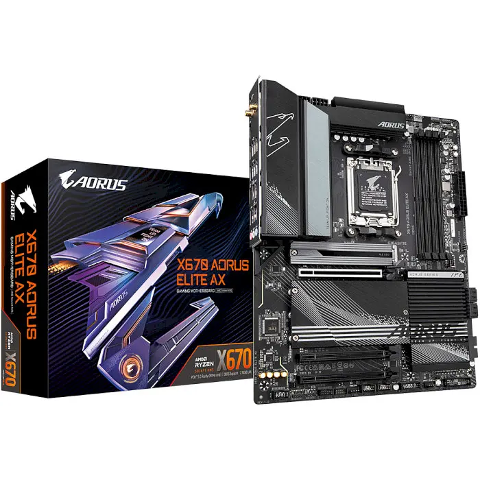 Материнська плата Gigabyte X670 AORUS ELITE AX (X670 AORUS ELITE AX) (Socket AM5, AMD X670, ATX) Б/в - фото 6