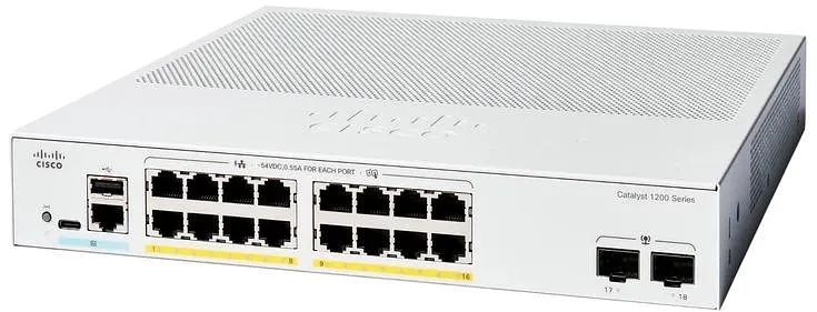 Комутатор мережевий Cisco C1200-16P-2G