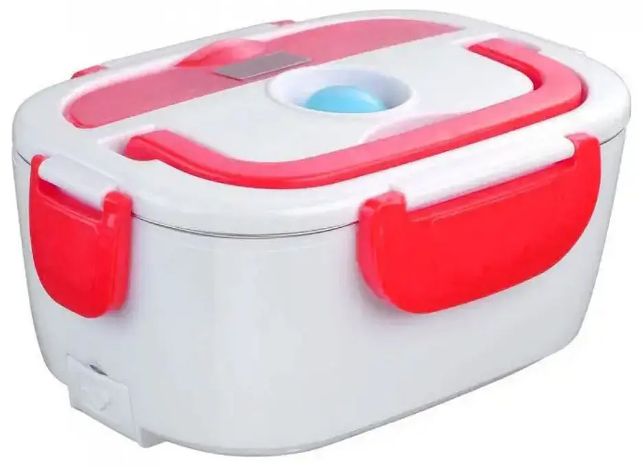 Автомобільний ланч-бокс з підігрівом Electronic Lunchbox від прикурювача термос для їжі 1 л Червоний - фото 3