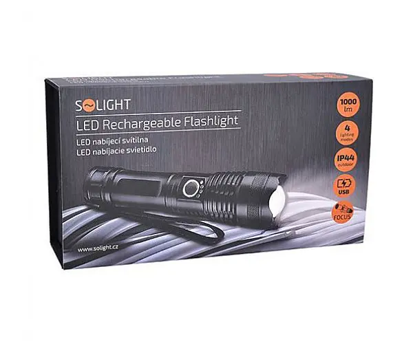 Ліхтар Solight WN34 LED flash light 1000 люмен акумулятор 2800mAh - фото 6