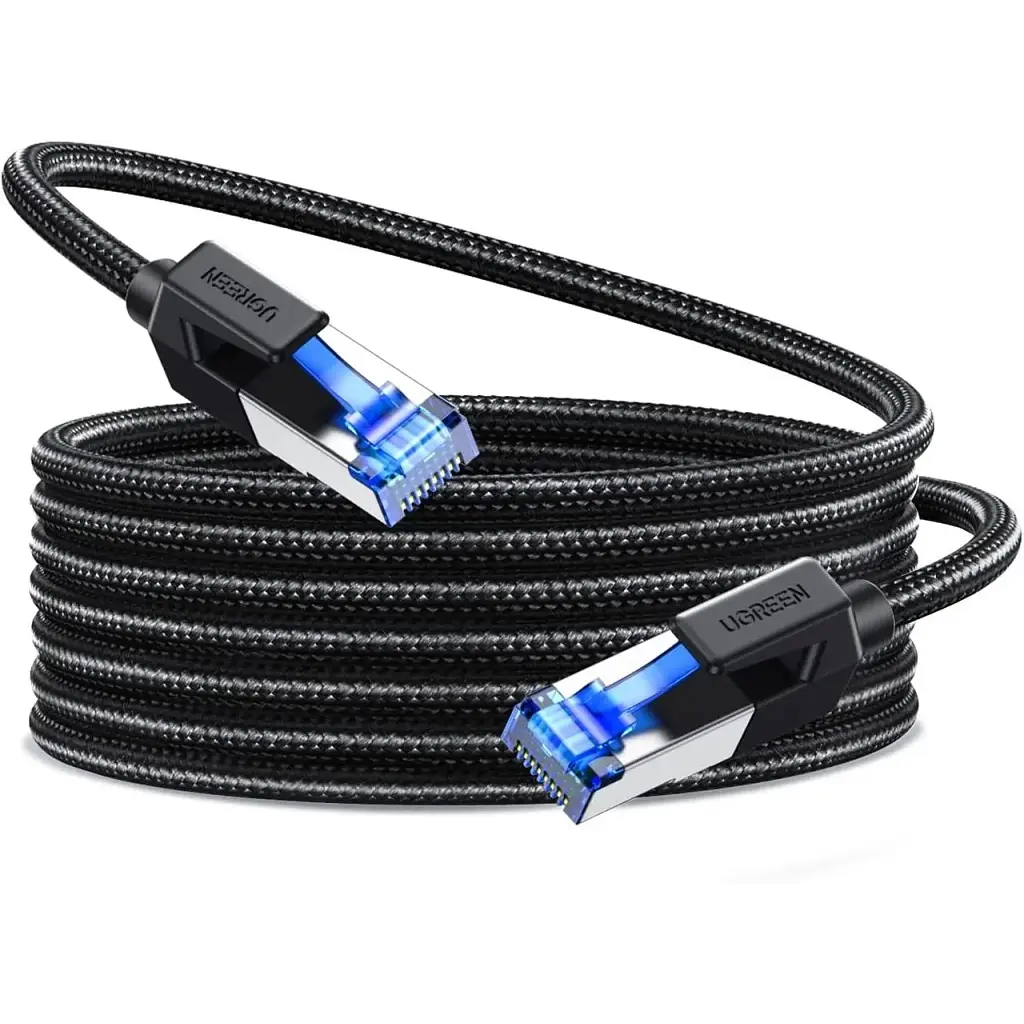 Патч-корд 15м, S/FTP cat 7 RJ-45 COPPER black Ugreen (U_30799) - фото 2