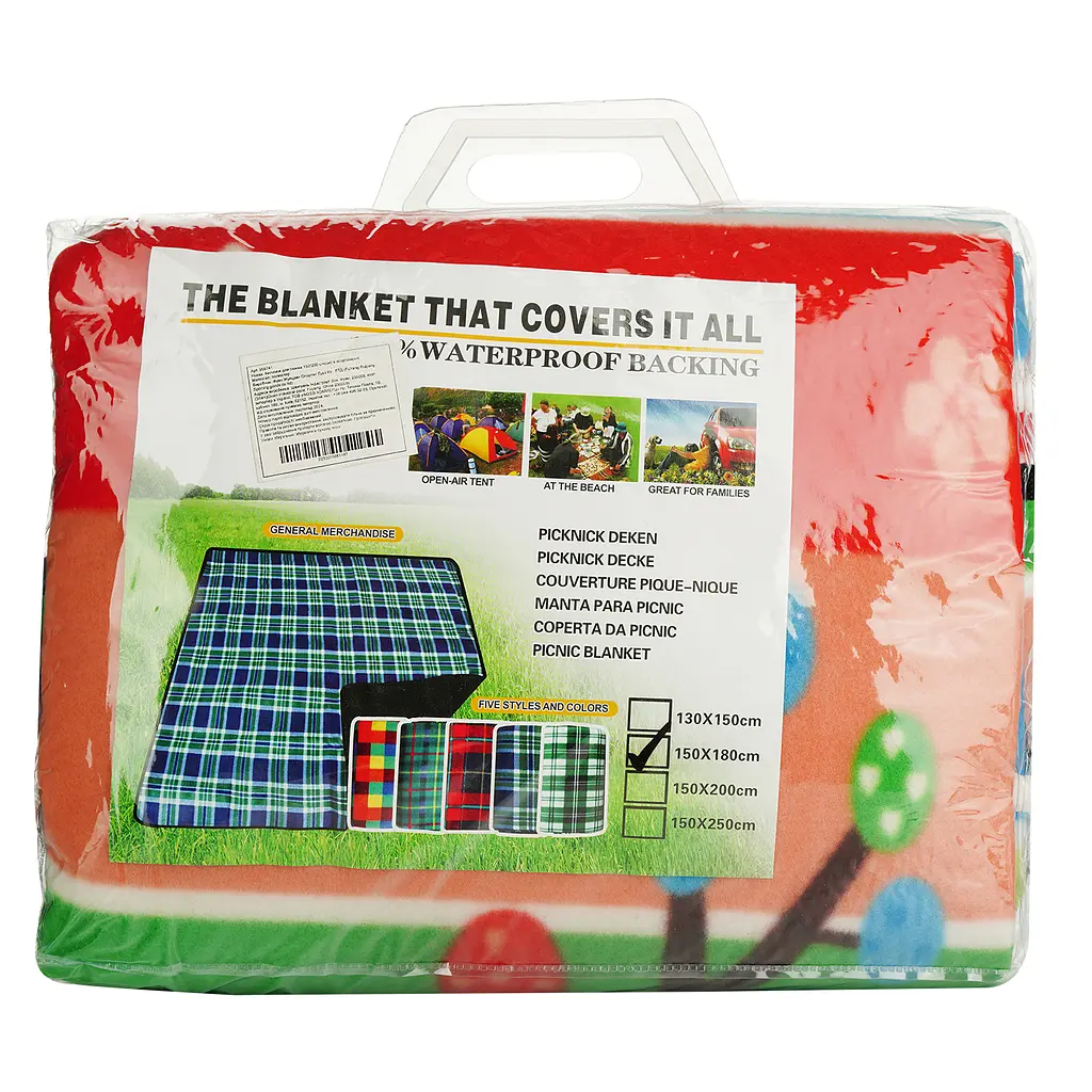 Коврик для пикника Market Union 150 x 180 см в ассортименте (958741) - фото 8