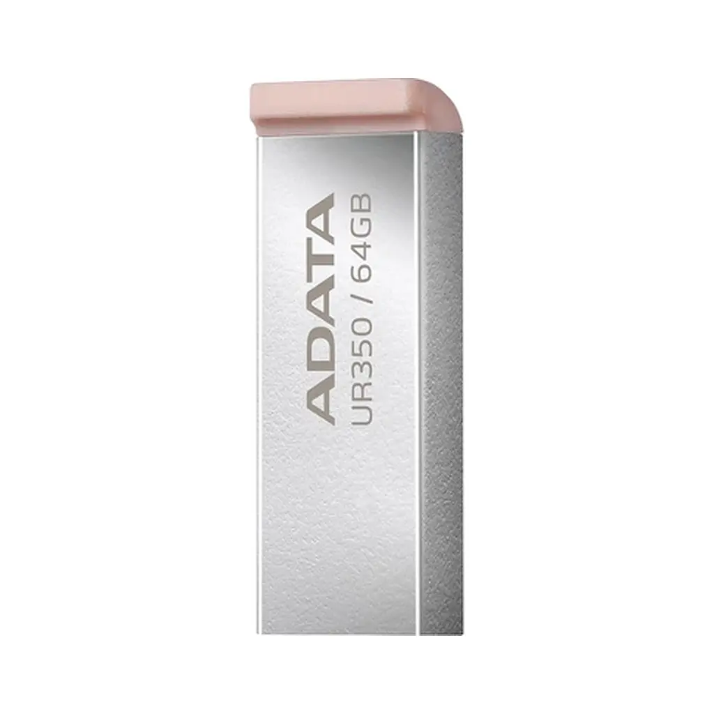 USB флеш накопичувач ADATA 64GB UR 350 Silver/Beige USB 3.2 (UR350-64G-RSR/BG) - фото 4