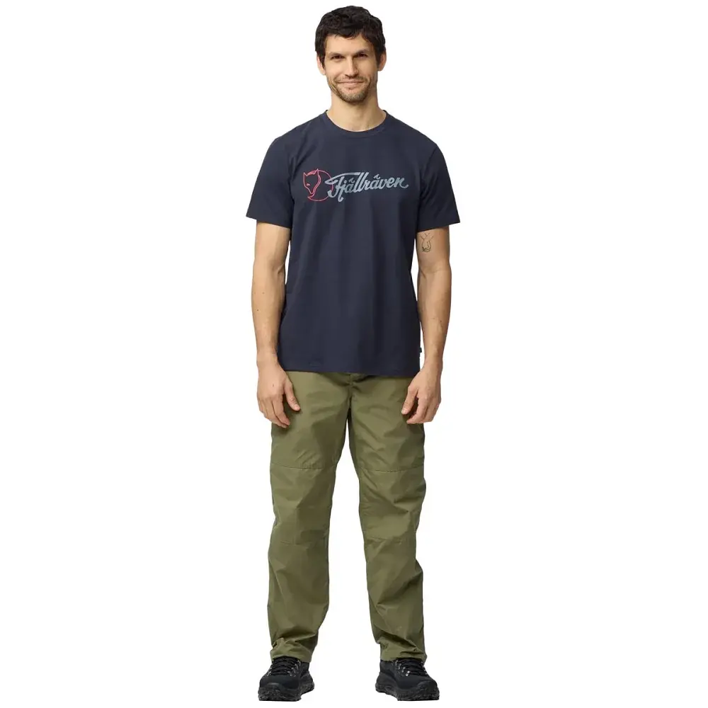 Футболка Fjallraven Archive Logo T-Shirt M M dark navy - фото 5