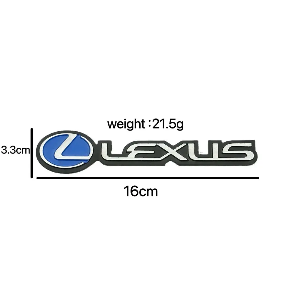 Емблема напис Lexus 160×33мм алюміній (на скотчі) - фото 2