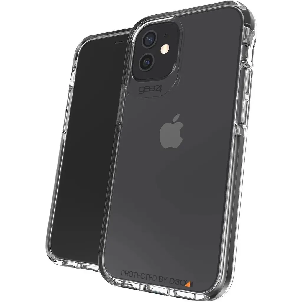 Противоударный чехол Gear4 Piccadilly D3O для iPhone 12 Mini (5.4") Black + Прозрачный (702006033) - фото 5