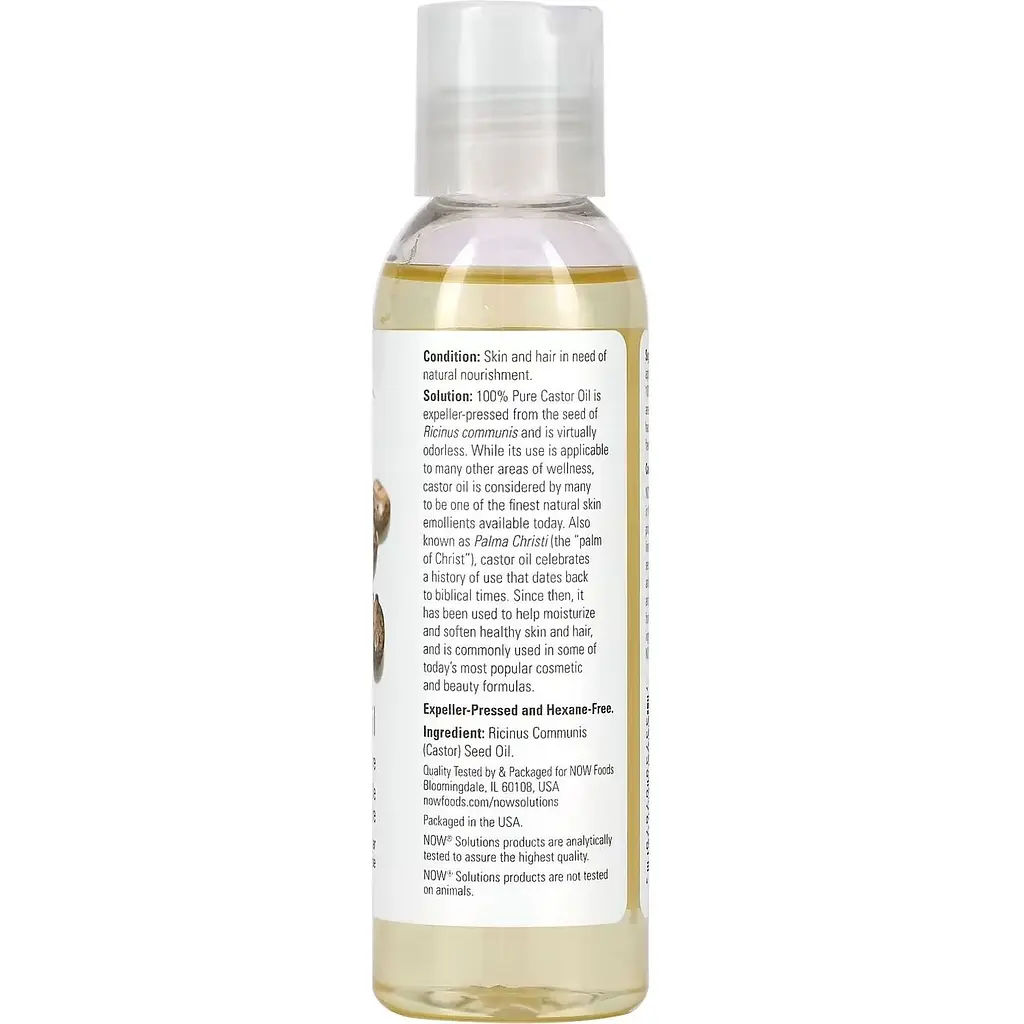 Касторова олія Now Solution Oils Castor Oil 118 мл - фото 2