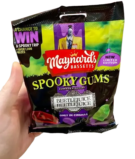 Жувальні цукерки Maynards Bassetts Spooky Gums Beetlejuice Beetlejuice 130г - фото 3
