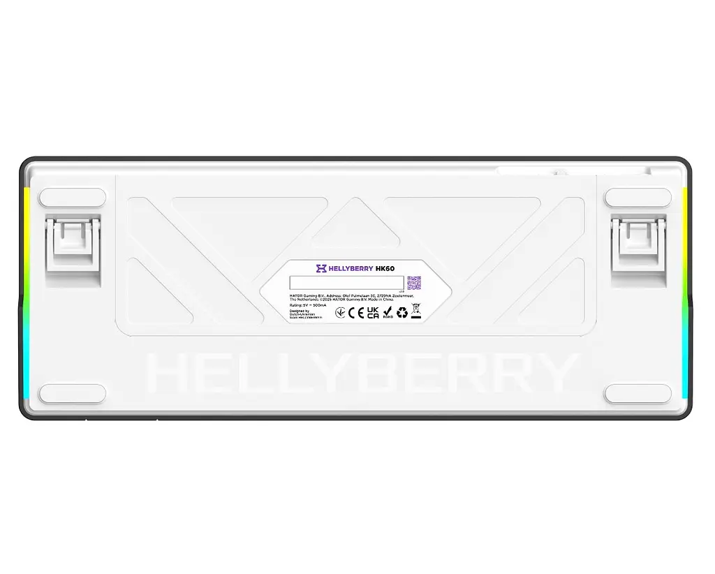 Клавиатура игровая механическая HATOR HK-60-WV Hellyberry Switch USB White-Violet - фото 5