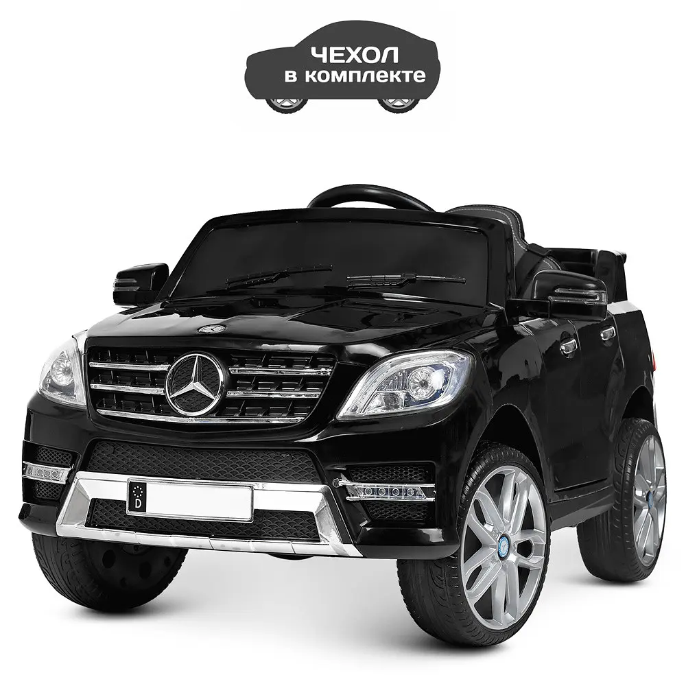 Дитячий електромобіль на пульті управління Mercedes (2 мотора за 25W, MP3, FM, USB) Bambi M 3568EBLR-2 Чорний - фото 2