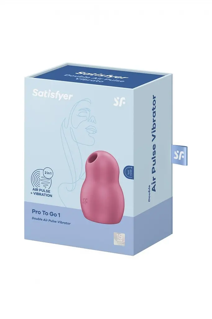Вакуумний кліторальний стимулятор з вібрацією Satisfyer Pro To Go 1 червоний - фото 7