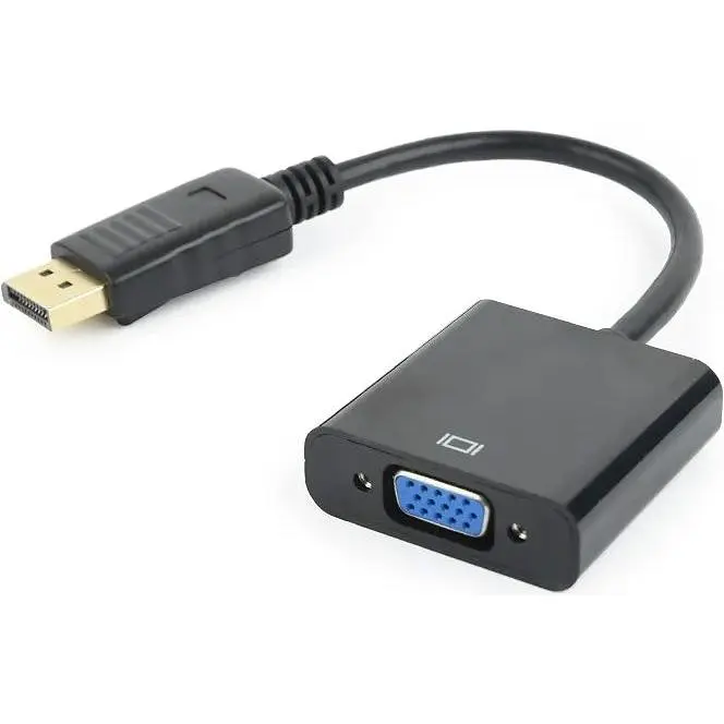 Адаптер Cablexpert DisplayPort - VGA 0.15м black (A-DPM-VGAF-02) - фото 2