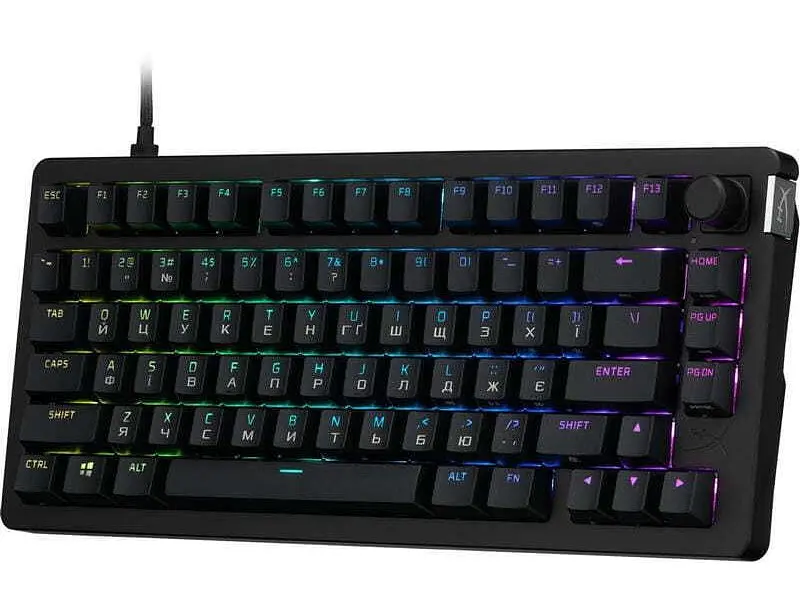 Клавіатура HyperX Alloy Rise 75 PBT HX Red USB Black (7G7A4AA) - фото 2