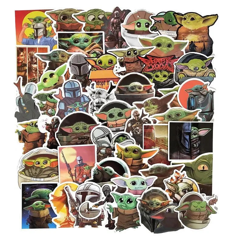 Стікерпак GeekLand Baby Yoda 50 штук - фото 3