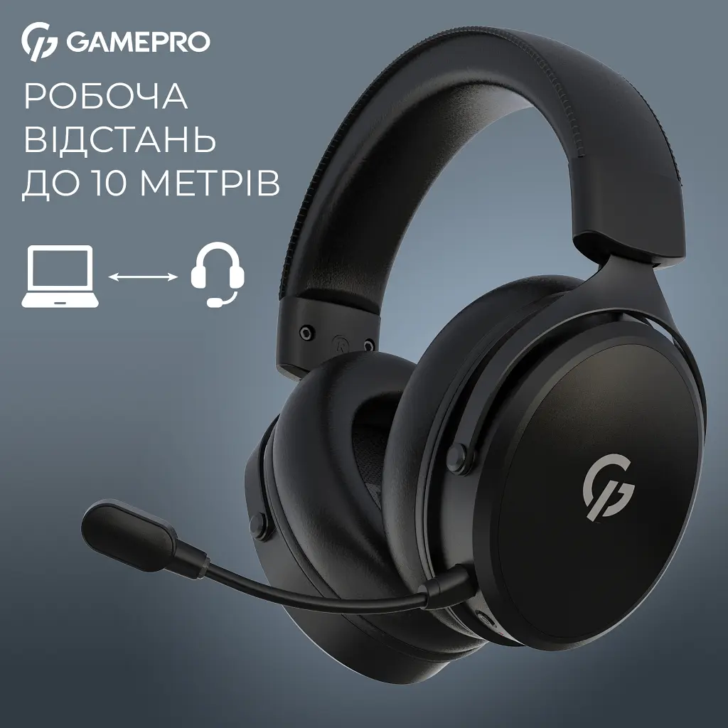 Навушники GamePro Asgard Skadi Wireless Black (HSW191B) - фото 8