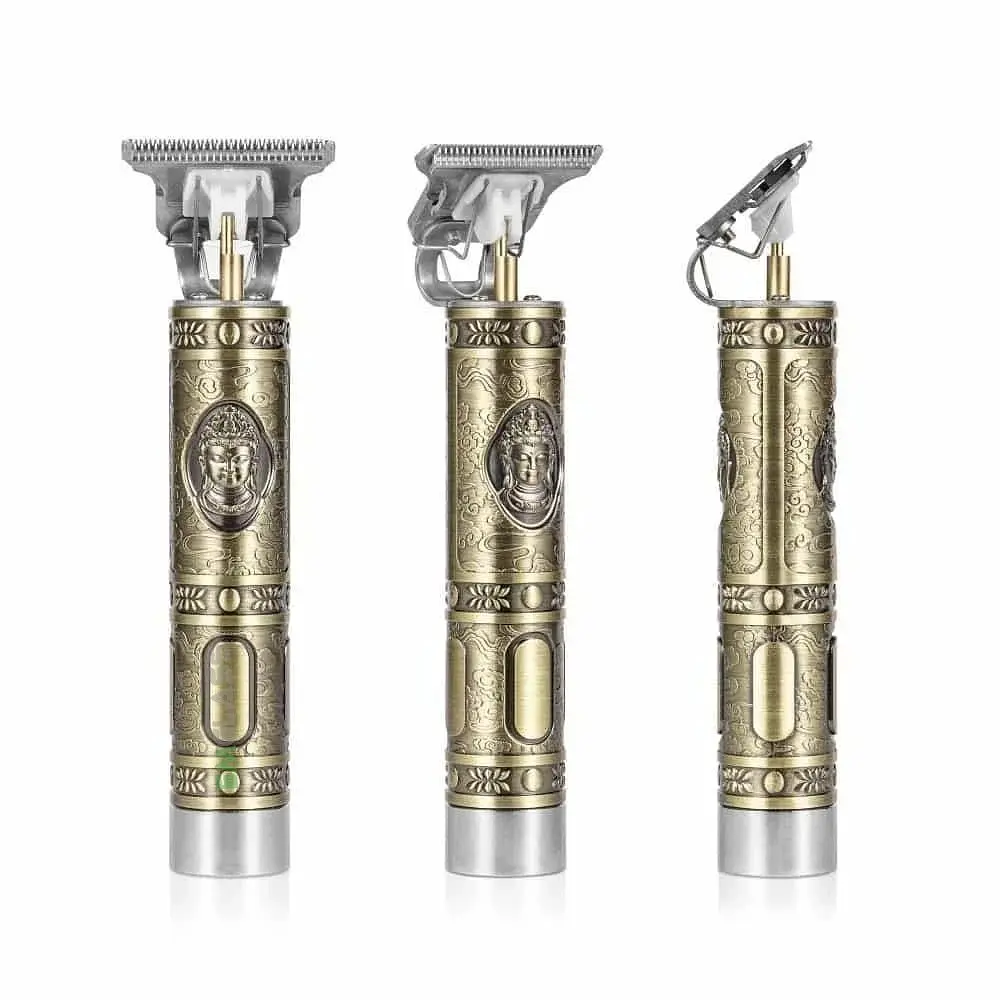 Акумуляторна машинка для стрижки волосся HAIR CLIPPER бритва тример окантувальний для бороди 5 Вт T9 - фото 5