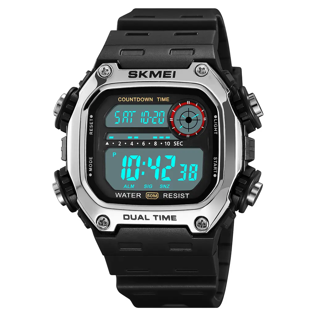 Наручний годинник чоловічий 2126SIBK Silver-Black Skmei acs0030249 - фото 2