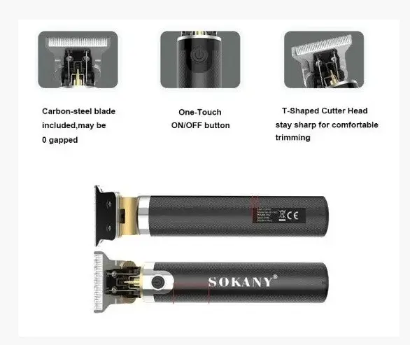 Машинка для стрижки Sokany SK-700C Тример для бороди та окантовувальна машинка - фото 8