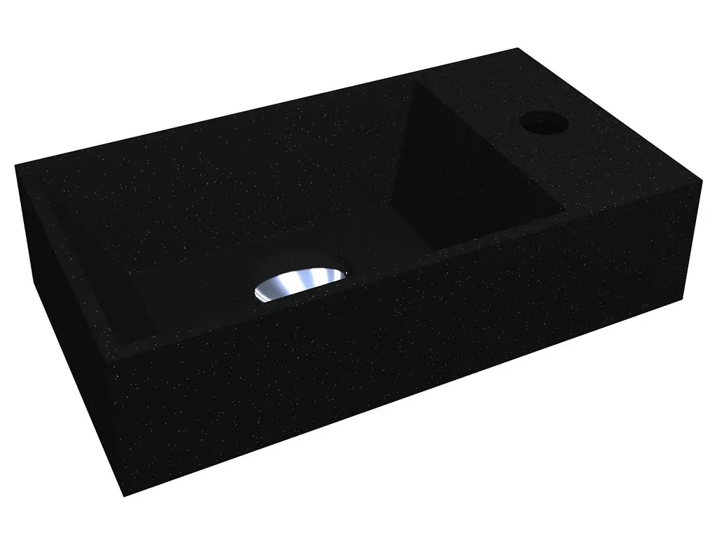 Умивальник Miraggio Copper 400 mirastone black Чорний матовий 0000957