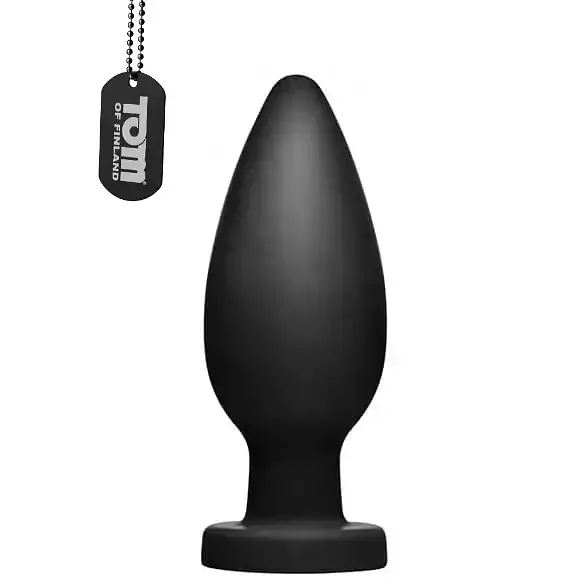 Анальна пробка Tom of Finland XXL Silicone Anal Plug, 17х6,4 см, чорна