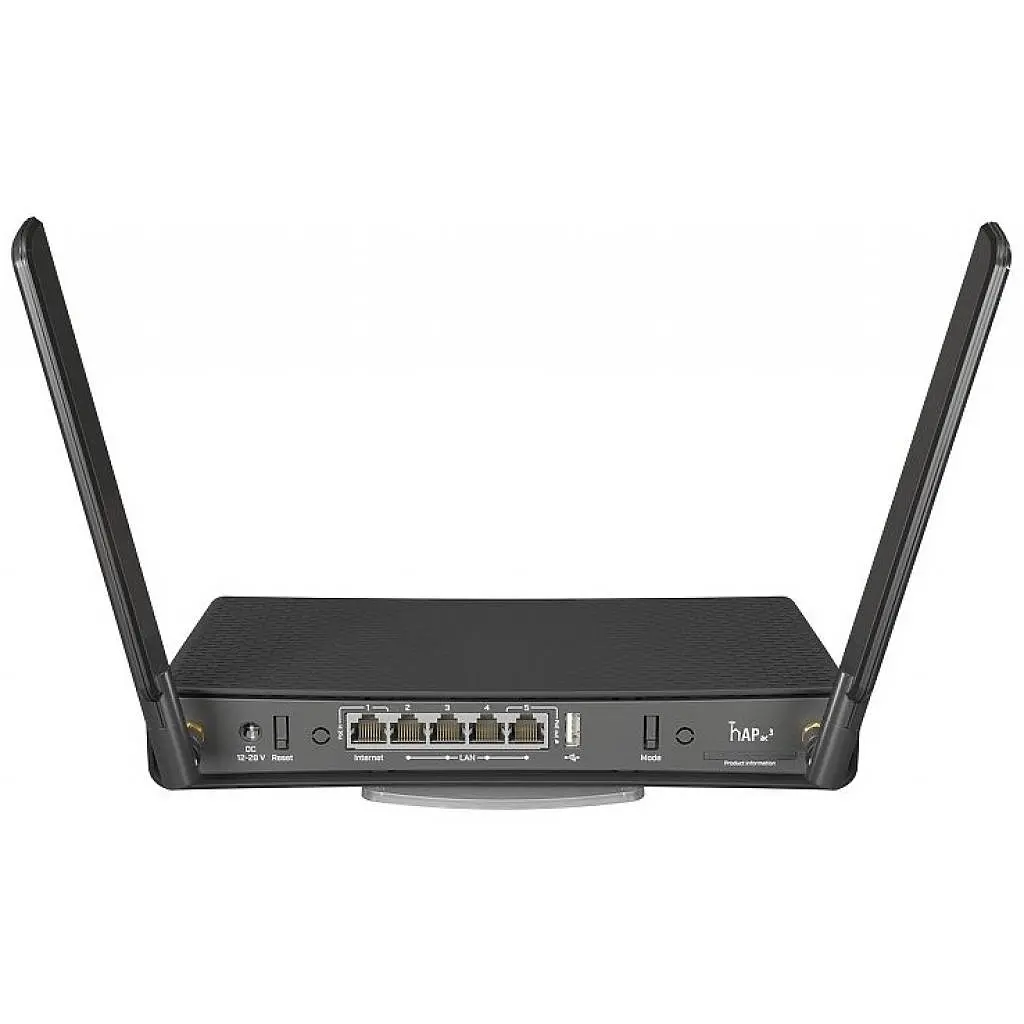 Маршрутизатор Mikrotik hAP ac³ (RBD53iG-5HacD2HnD), 2.4 GHz 802.11b/g/n dual-chain, 5 GHz 802.11a/n/ - фото 3