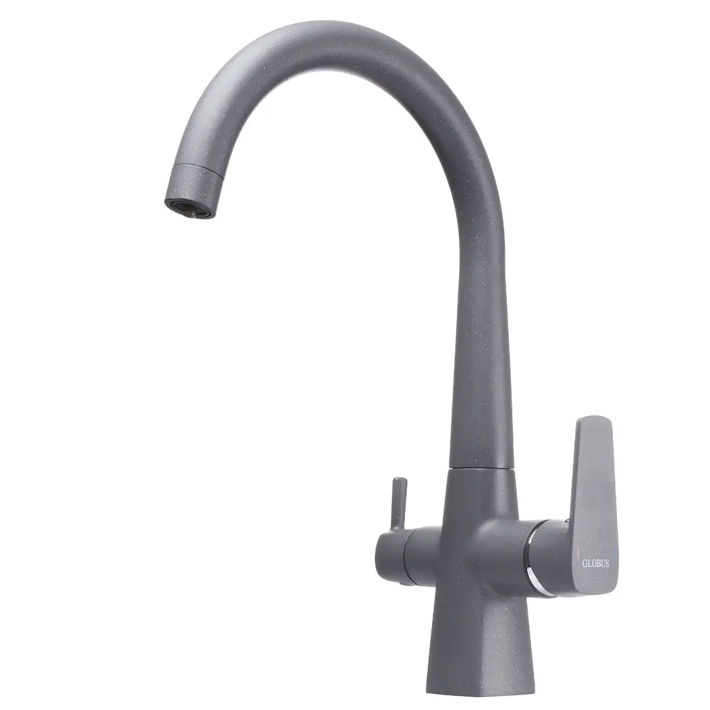 Змішувач для кухні під осмос Globus Lux GLLR-0999-3-Titanium Графіт - фото 2