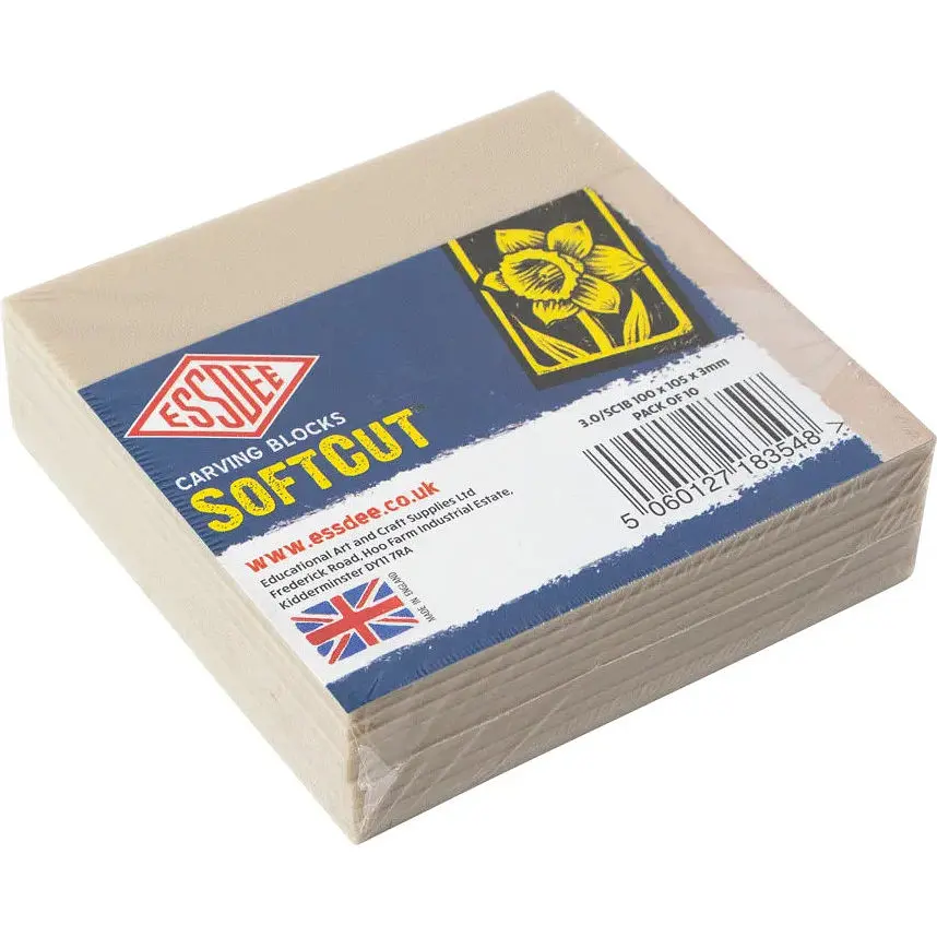Softcut Carving Blocks 3.0/SC1B 100х100х3 мм 10 шт.  - фото 1