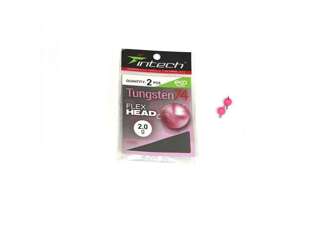 Груз Чебурашка Intech розбірна 1,7г 3шт/уп Tungsten 74 Gloss Pink UV