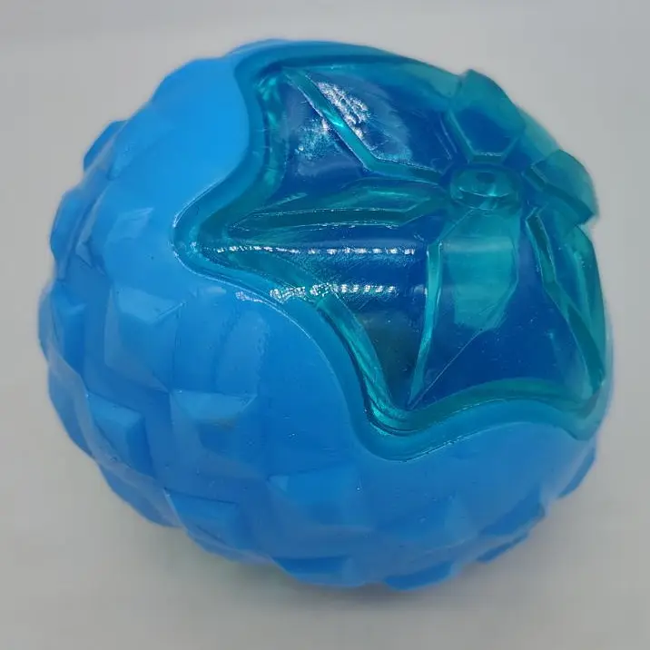 Іграшка, що світиться для собак Bonny Round Ball of Flash, L Блакитний - фото 2