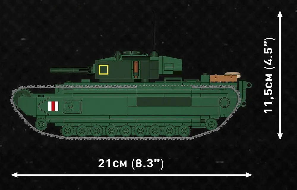 Конструктор COBI танк 1:35 Churchill Mk. III 3046 - фото 3