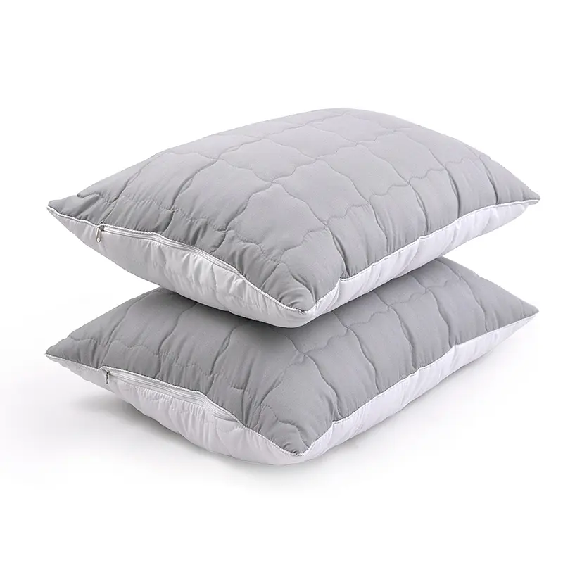 Набір подушок Руно Grey White силіконових 50х70 см 2 шт. (К_Н310.52_Grey White) - фото 3
