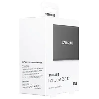 Накопичувач SSD USB 3.2 2TB T7 Samsung (MU-PC2T0T/WW) - фото 9
