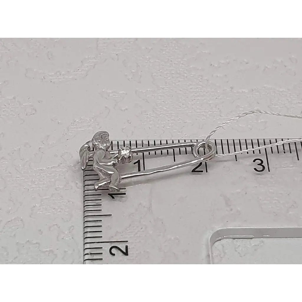 Золота шпилька Імперія золота Янгол з фіанітом. БШ080Би - фото 4