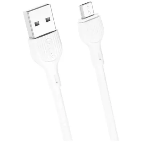 Кабель XO microUSB NB200 2.1A/1m White